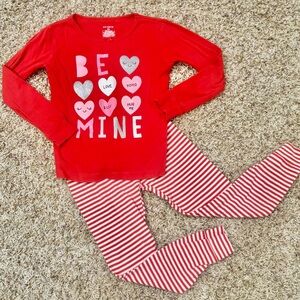 Carter's Red and White Heart Pajama Set